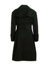 oversized belted trench coat black - THOM BROWNE - BALAAN.