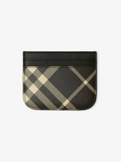 Check Print Card Wallet Black - BURBERRY - BALAAN 2