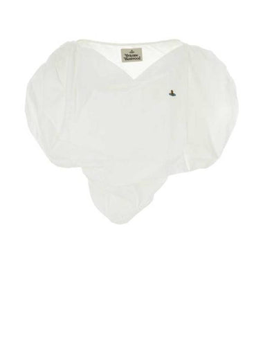 ORB Logo Heart Shape Blouse White - VIVIENNE WESTWOOD - BALAAN 1