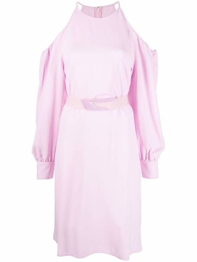 Women's Sustainable Viscose Short Dress Pink - STELLA MCCARTNEY - BALAAN 2