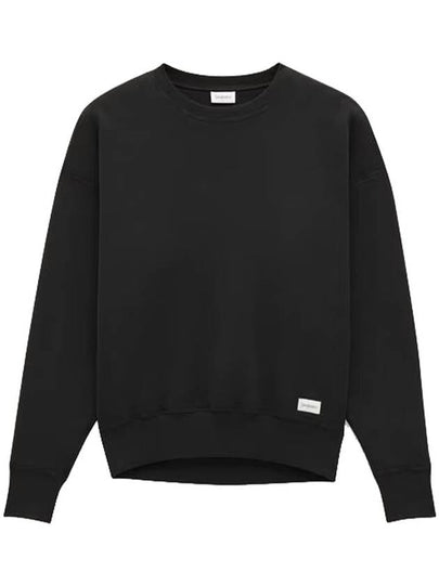 Cotton Sweatshirt Black - SAINT LAURENT - BALAAN 2