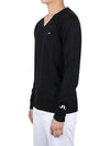 Lymann V-Neck Knit Top Black - J.LINDEBERG - BALAAN 4