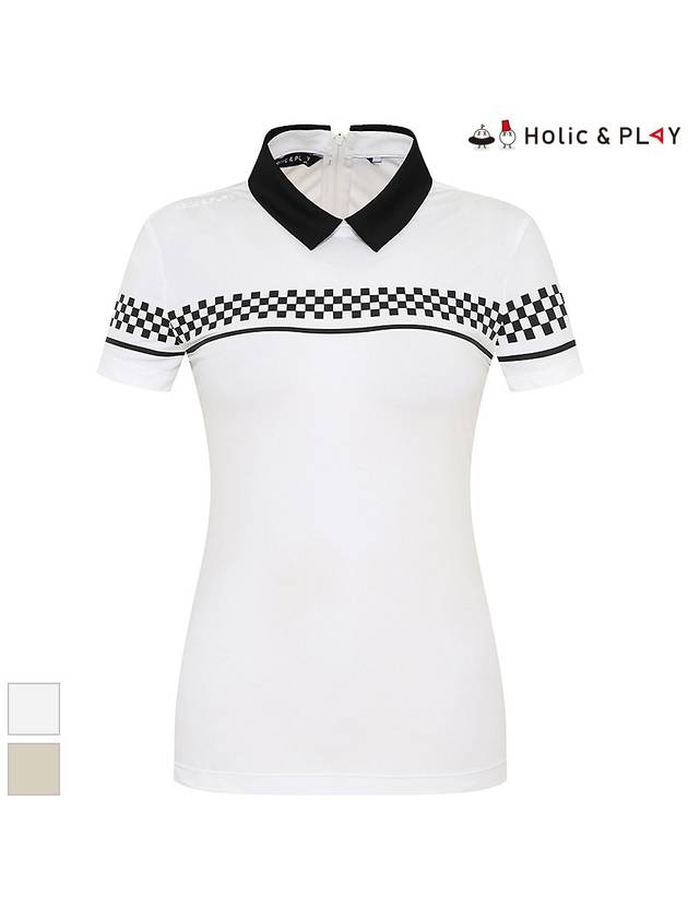 Gingham Print T-ShirtHD2WTS010 - HOLIC&PLAY - BALAAN 3