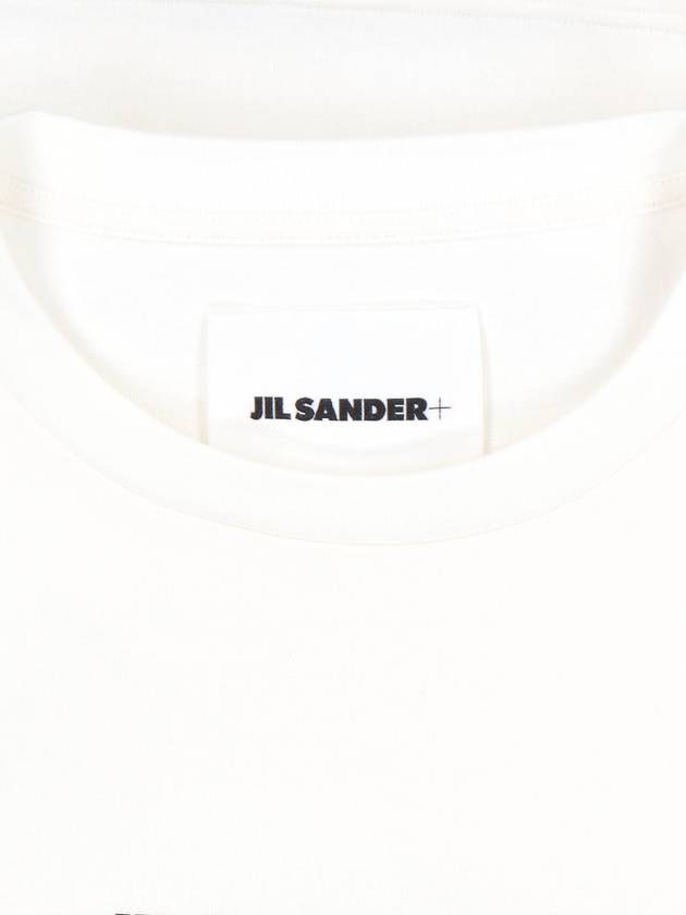 Small Logo Print Long Sleeve T-Shirt White - JIL SANDER - BALAAN 5