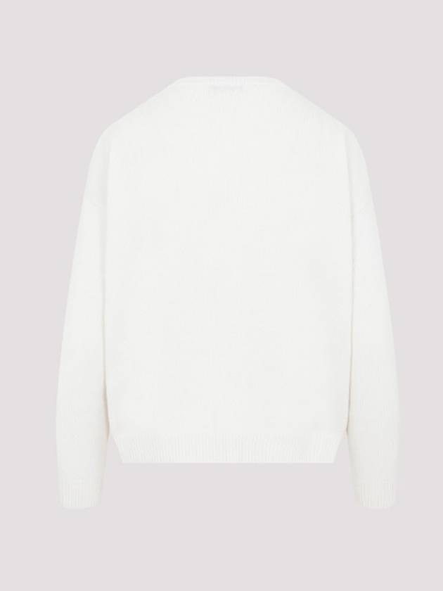 Edo Monogram Cashmere Knit Top Ivory - MAX MARA - BALAAN 8