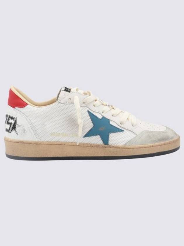 Ballstar Red Tab Mesh Low Top Sneakers White - GOLDEN GOOSE - BALAAN 2