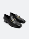 Solferino Leather Penny Loafer Black - SAINT LAURENT - BALAAN 6