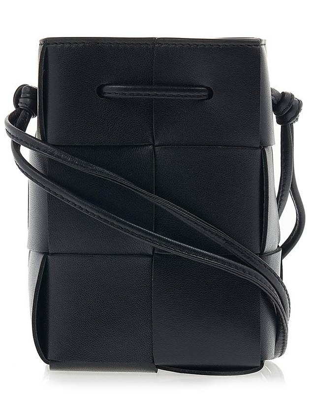 Intrecciato Cassette Small Bucket Bag Black - BOTTEGA VENETA - BALAAN 4