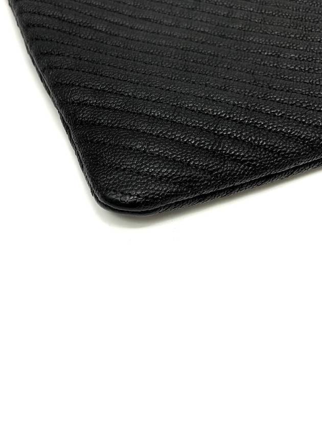 Caviar Chevron Boy Clutch Large - CHANEL - BALAAN 4