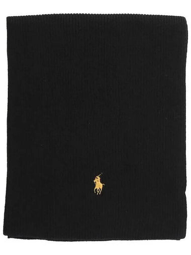 yellow pony embroidery ribbed muffler 710886136 008 - POLO RALPH LAUREN - BALAAN 1