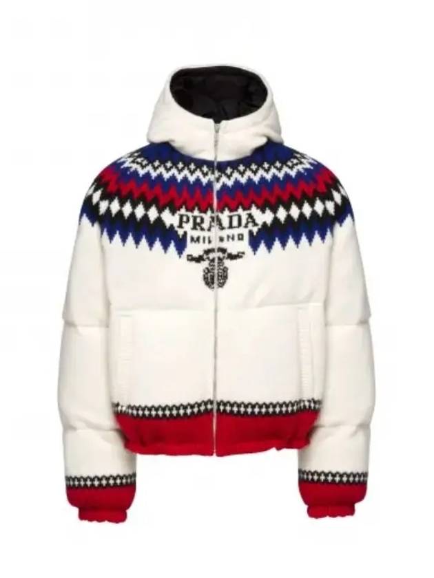 SGC018 10O8 F0009 Triangle Logo Padded Jacket Prada - PRADA - BALAAN 1