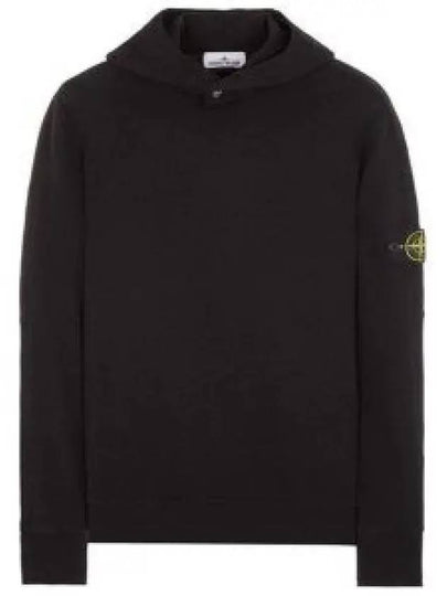 Compass Badge Cotton Hoodie Black - STONE ISLAND - BALAAN 2