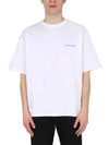 Opening Ceremony Men's Bag Logo Printing Semi-over White Short Sleeve YMAA001S21JER004 0140 - OPENING CEREMONY - BALAAN 3