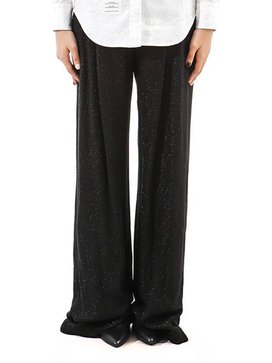 Women's Kaffir Wide Pants Black - MAX MARA - BALAAN.