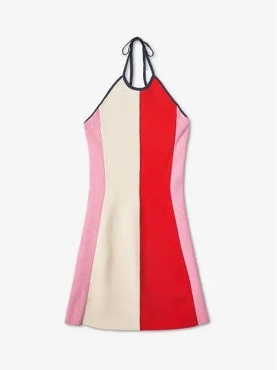 Backless Dress Cream Red Orange CRTWWKNW009KNT0177473 - SUNNEI - BALAAN 2