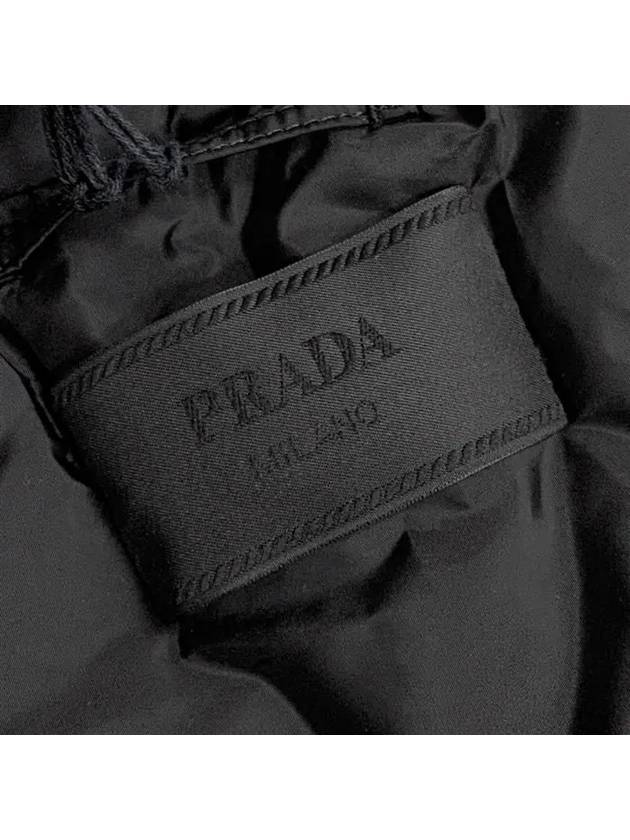 Triangle Logo Re-Nylon Jacket Black - PRADA - BALAAN 9