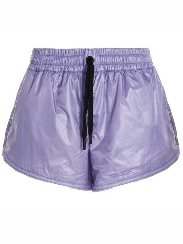 Women's Ripstop Nylon Shorts Purple - MONCLER - BALAAN 2