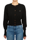 Bea Crop Cardigan Black - VIVIENNE WESTWOOD - BALAAN 2