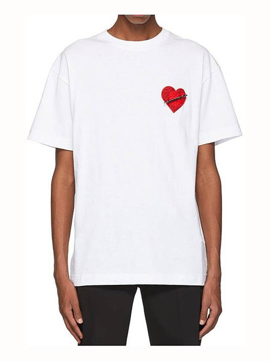 Heart pin short sleeve PMAA001F19413004 - PALM ANGELS - BALAAN 2