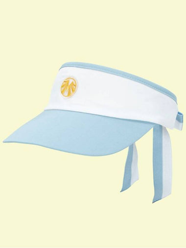 Sun cap visor gold label wide brim color combination ribbon sun cap EC 00769 - MAHES - BALAAN 1