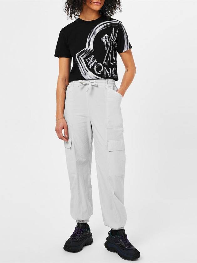 Cotton Cargo Track Pants White - MONCLER - BALAAN 3