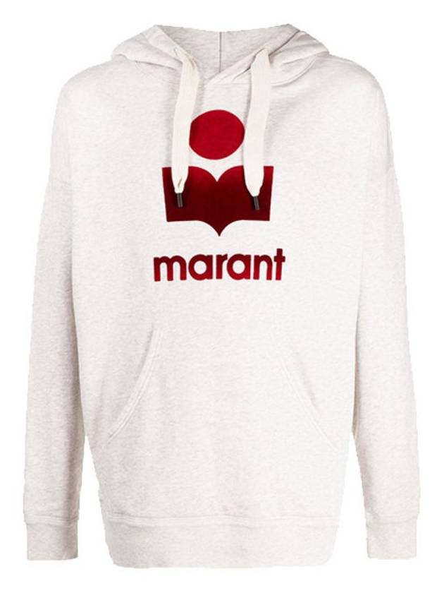 Miley Omber Logo Hoodie Ecru - ISABEL MARANT - BALAAN 1