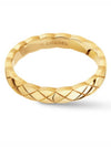 Coco Crush Quilted Motif Mini 18K Ring Gold - CHANEL - BALAAN 3