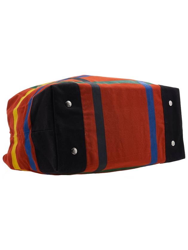 Striped Cotton Canvas Duffel Bag Red - VIVIENNE WESTWOOD - BALAAN 6