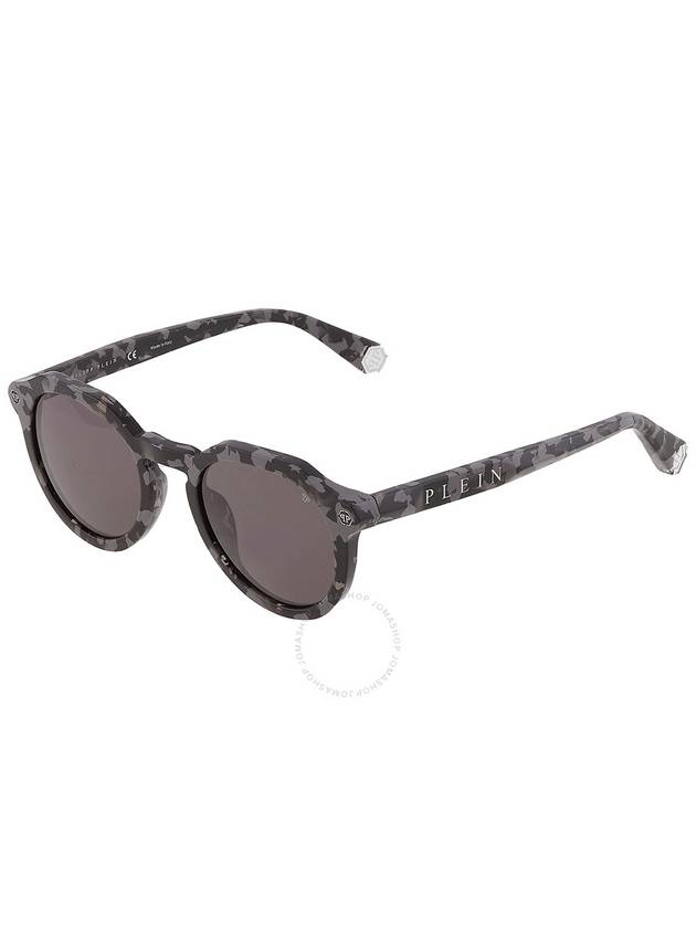 Philipp Plein Grey Oval Men's Sunglasses SPP002M 721Y 51 - PHILIPP PLEIN - BALAAN 3