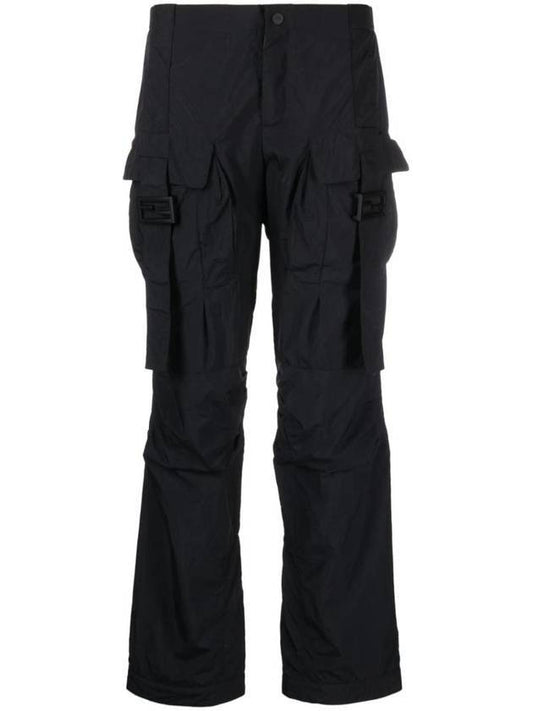 Women's Nylon Cargo Track Pants Black - FENDI - BALAAN 1