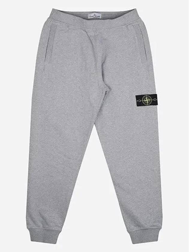 Signature Wappen Patch Cotton Baggy Pants Grey - STONE ISLAND - BALAAN 2