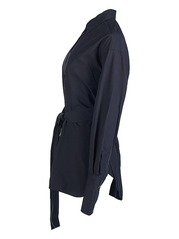 Condell belted shirt CONDELL SNW1095 DARKEST NAVY - STUDIO NICHOLSON - BALAAN 3