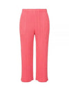 MC February Pleated Straight Pants Pink - ISSEY MIYAKE - BALAAN 2