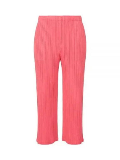 MC February Pleated Straight Pants Pink - ISSEY MIYAKE - BALAAN 2