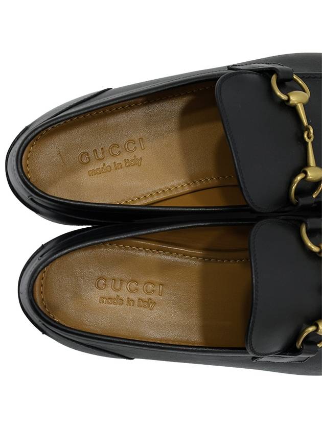 Jordan Horsebit Loafers Black 406994 BLM00 1000 - GUCCI - BALAAN 7