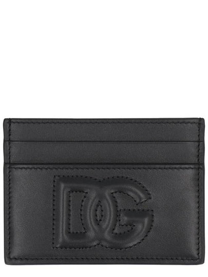 logo leather card wallet black - DOLCE&GABBANA - BALAAN 2