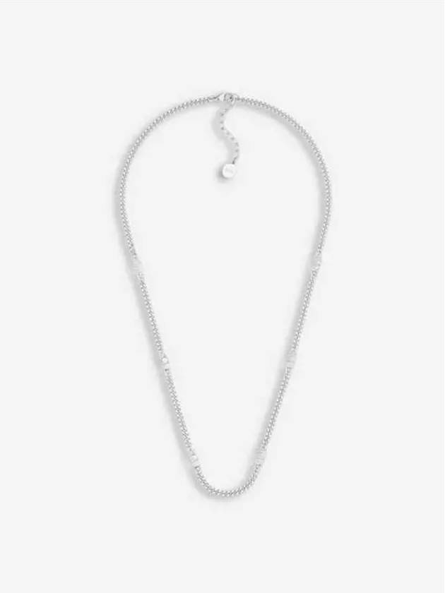 CD Icon Slim Chain Link Necklace Silver - DIOR - BALAAN 3