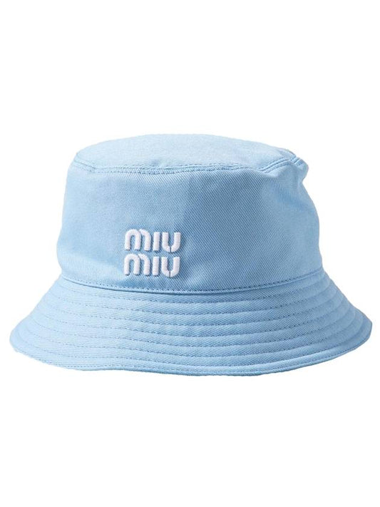 24 ss Bucket Hat In Drill 5HC1962DXIF0D9K B0271047364 - MIU MIU - BALAAN 1