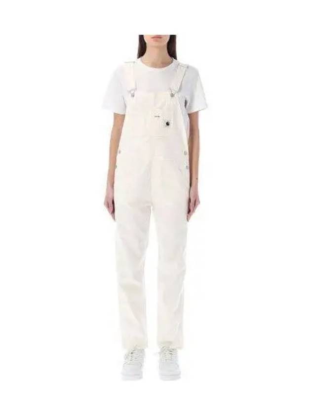 W BIB OVERALL WAXED white 23PI028634 - CARHARTT - BALAAN 1