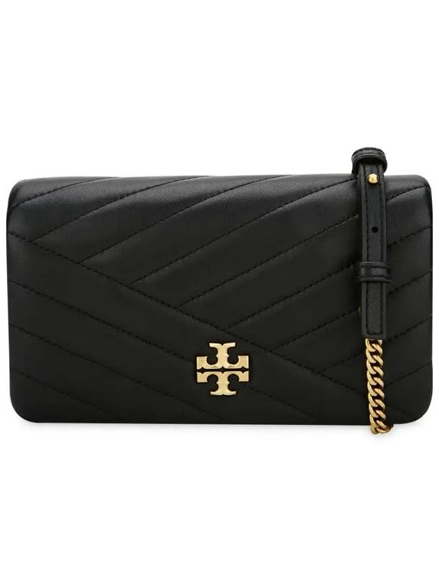 Kira Chevron Chain Cross Bag Black - TORY BURCH - BALAAN 2