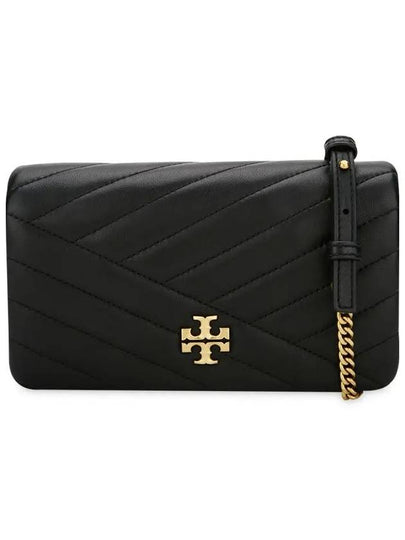 Kira Chevron Chain Cross Bag Black - TORY BURCH - BALAAN 2