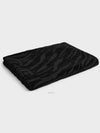 Logo Tiger Print Cotton Jacquard Beach Towel Black - CELINE - BALAAN 4