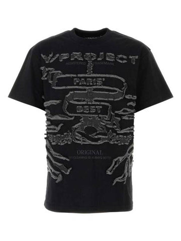 23FW Men's Paris Best Short Sleeve TShirt TS79S25 BLK Black BPG - Y/PROJECT - BALAAN 1