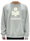 Mikoy Big Logo Cotton Sweatshirt Light Blue - ISABEL MARANT - BALAAN 2