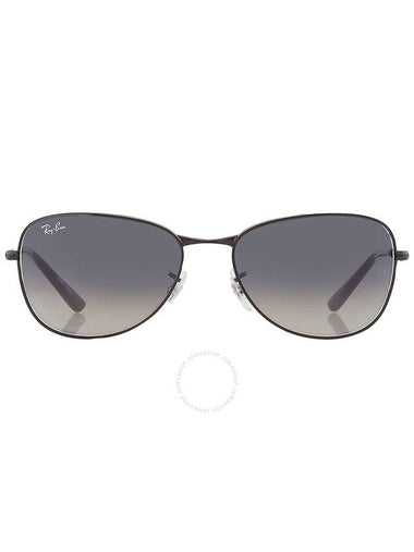 Ray Ban Grey Gradient Pilot Unisex Sunglasses RB3733 002/71 56 - RAY-BAN - BALAAN 1