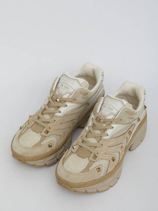 Chunky Low Top Sneakers Beige - VALENTINO - BALAAN 6