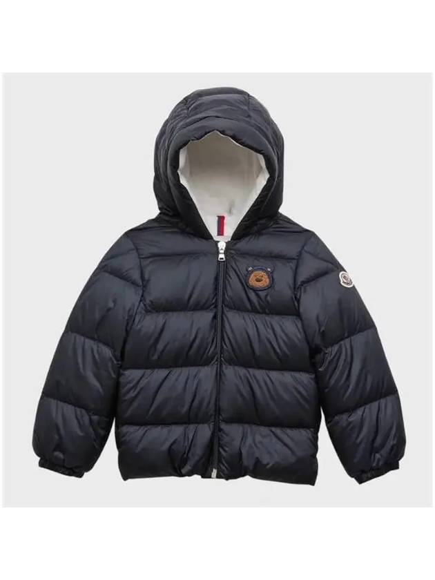 Moncler Baby ODON Bear Patch Hooded Down Jacket - MONCLER - BALAAN 1