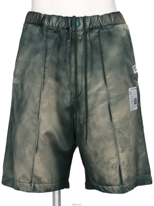 J12PT041 GREEN Satin Bermuda Shorts Pants - MIHARA YASUHIRO - BALAAN 1