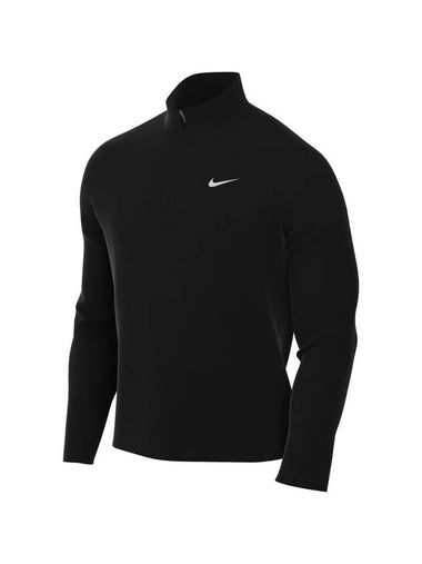 Men's Dry Fit Pacer Half Zip Long Sleeves T Shirt Black - NIKE - BALAAN 1