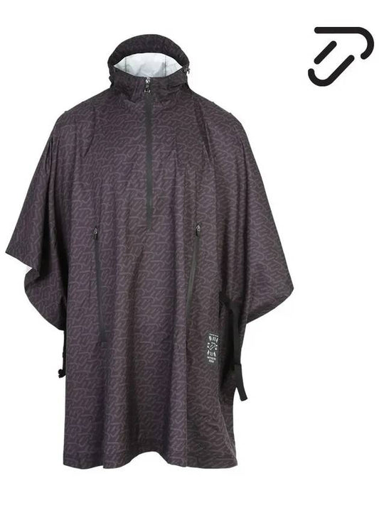 Diagonal logo color poncho IPM3AWR806 BK - IJP DESIGN - BALAAN 1